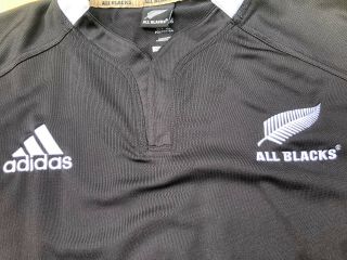EUC Vintage Zealand All Blacks Rugby Jersey Shirt Adidas 2XL XL L Football 2