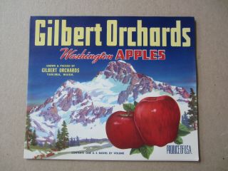Of 50 Old Vintage - Gilbert Orchards - Apple Labels - Yakima Wash.
