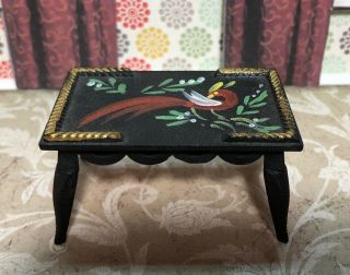 Renwal Pennsylvania Dutch Coffee Table Vintage Dollhouse Furniture Ideal 1:16
