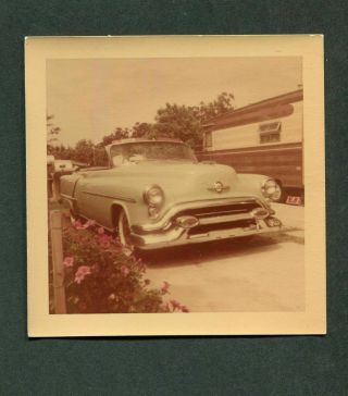 Vintage Car Photo 1953 Olds 88 Oldsmobile Convertible Mobile Home 394006