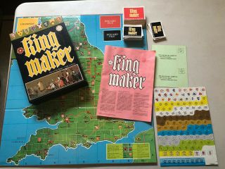 Vtg Avalon Hill King Maker Game - War Of The Roses - Only Missing 2 Small Cards