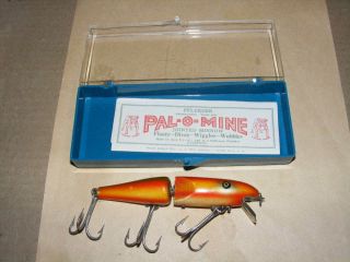 Vintage 4 - 1/4 Ce Jt.  Pflueger Palomine Rainbow In Plastic Box