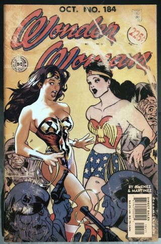 Wonder Woman 184 Nm,  Dc Comics 2002 Adam Hughes Vintage Cover