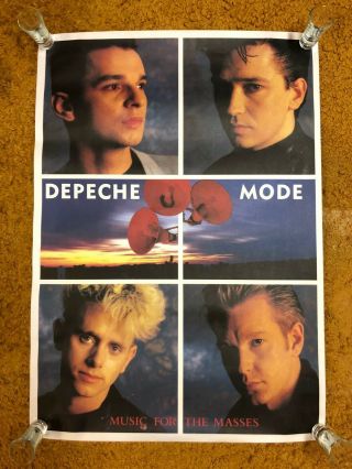 Depeche Mode Music For The Masses Tour Poster 1987 (33.  5 " X23.  5 ") 8/10