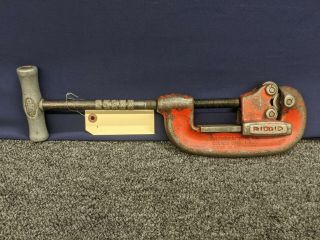 Ridgid Pipe Cutter No 2 Heavy Duty 1/8 To 2 " Vintage Tool Usa Cut Plumbing