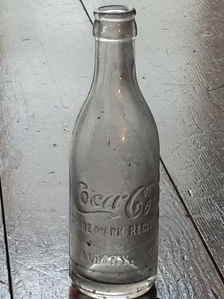 Antique Coca - Cola - Coke - Albany Georgia - Ga - Straight Side - Ss - Soda Bottle - Script