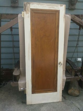 29 3/4 " 77 1/2 " Antique Vintage Solid Wood Interior Closet Pantry Panel Door 14