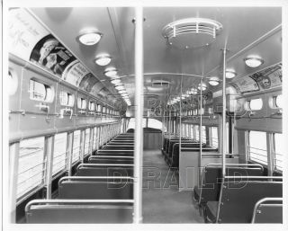 8ff317 Rp 1940s/70s Interior Cta Chicago Surface Lines Street Car 4062