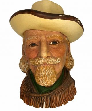 Vintage 1984 Buffalo Bill Cody Bosson Head Legend Products Bust Made In England