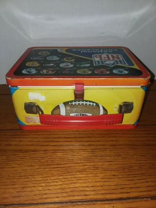 Vintage NFL National American Conference 1976 Metal Lunchbox 3