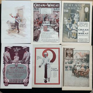 Vintage Early 1900’s Cream Of Wheat Black Americana Chef (17) Print Ads