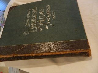 ANTIQUE 1899 RAND McNALLY & CO UNIVERSAL ATLAS OF THE WORLD 463 PAGES 2