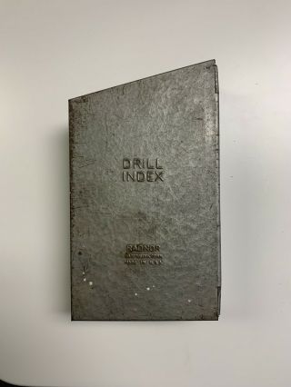 Radnor Drill Index Drill Bits In Metal Case Vintage