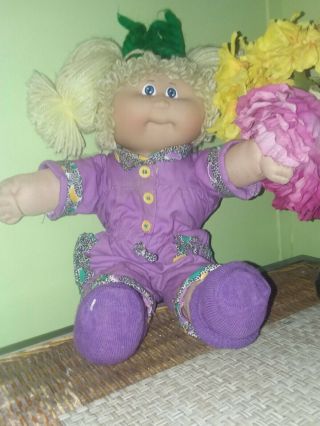 Vintage 1989 - 90 Cabbage Patch Kids 16” Yarn Hair Hasbro Made In Spain