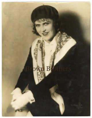 Vintage 1920s Hollywood Actress Ruth Roland Oversized Dbw Photo By Lansing Brown