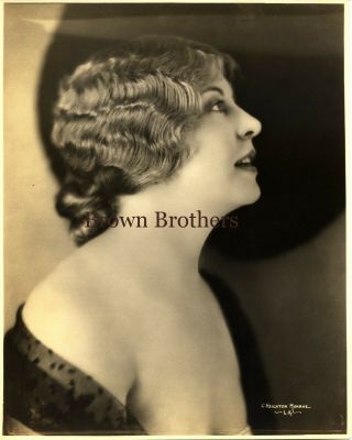 Vintage 1923 Hollywood Gertrude Astor Dbw Portrait Photo By C.  Keighton Monroe