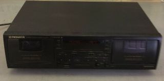 Vintage Pioneer Ct - W404r Stereo Double Cassette Player Recorder