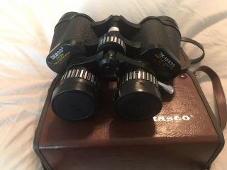 Vintage Tasco Zoom No.  101 7x - 15x35 Zoom Focus Binoculars Coated Optics 74101