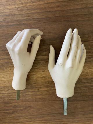Vintage Female Mannequin Hands Left Right