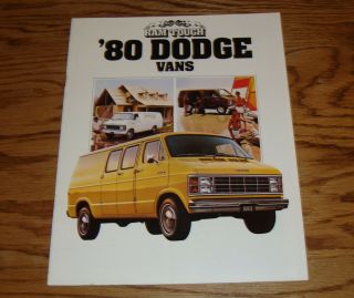 1980 Dodge Van Sales Brochure 80 Ram B100 B200 B300