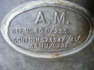 VINTAGE AIR MINISTRY RAF MILITARY WW2 OIL CAN 2