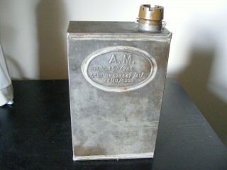 VINTAGE AIR MINISTRY RAF MILITARY WW2 OIL CAN 3