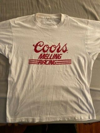 Vintage Pre - Owned 1987 Bill Elliott Coors Melling T - Bird T - Shirt Sz M Nascar