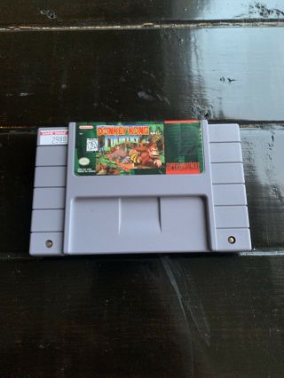 Donkey Kong Country Authentic Snes Nintendo Game Cartridge Vintage