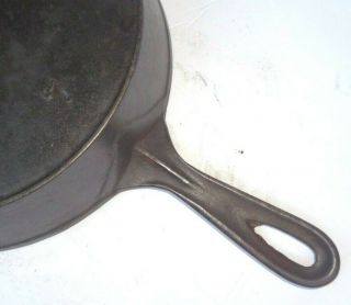 ANTIQUE WAPAK CAST IRON SKILLET No 7 w/OUTER HEAT RING.  STRAIGHT LINE LOGO c1915 3