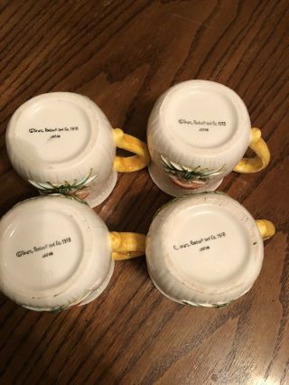 Vintage Sears Roebuck Merry Mushroom Set Of 4 Coffee Cups 1978 3