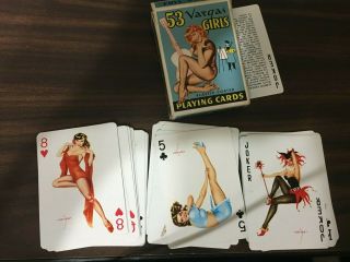 Vintage Vargas Girls Playing Cards Alberto Vargas Stancraft Products