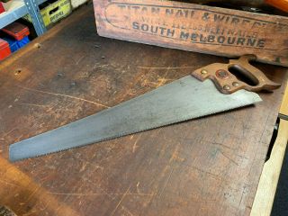 Vintage Spear & Jackson Superior No 88 Panel Saw 22 " Made In England