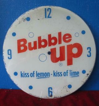 Vintage Pam Advertising Clock Face Bubble Up Kiss Of Lemon