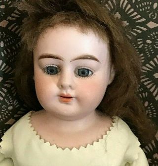 Antique Armand Marseilles Alma 3/0 Doll Bisque Head Kid Leather Body 20 " Tall