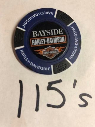 Harley Davidson 115th Annivery Bayside Poker Chip