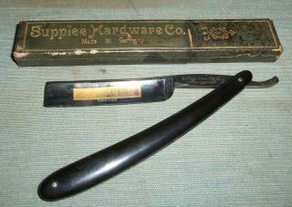 Vintage Supplee Hardware Co.  Primus Straight Razor 357 W/ Case Made In Germany