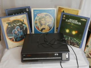 Rca Selectavision Video Disc Player Sgt 075 With 5 Video Discs Vintage