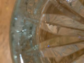Waterford Vintage signed crystal vase,  10” tall,  Art Deco clear crystal 3