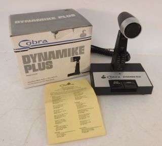 Vtg Cobra Dynamike Plus Model Ca - 60 Microphone W/ Box Announce Paging