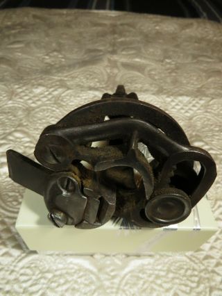 Vintage Antique Cast Iron Adjustable Hollow Auger Dowel Tenon Cutter Mar 5 1878 3