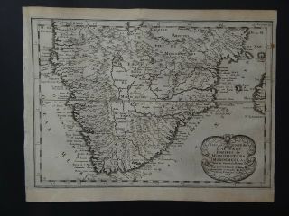 1656 Sanson Atlas Map South Africa - Coste De Caffres Empire Monomotapa Afrique