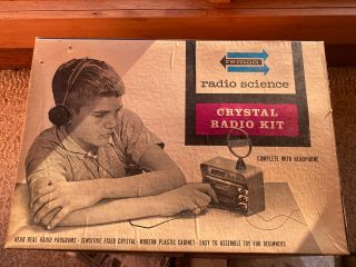 Vintage 1960’s Remco Radiocraft Crystal Radio Kit Style No.  106 - Parts