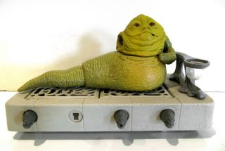 Star Wars Kenner Rotj Return Of The Jedi Jabba The Hutt W/ Dais Vintage