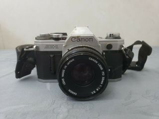 Vintage Canon Ae - 1 35mm Camera With Strap