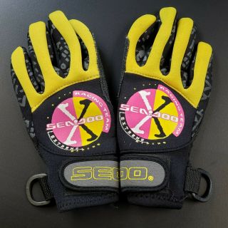 Vintage Sea Doo Racing Team Neoprene Gloves - Size Small - Jet Ski/diving Glove