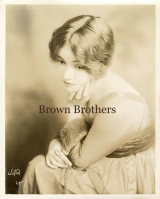 Vintage 1918 Hollywood Gladys Brockwell Fox Film Publicity Photo By Witzel