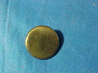 18thc Revolutionary War Era Brass Colonial Flat Top Button Ne Plus Ultra