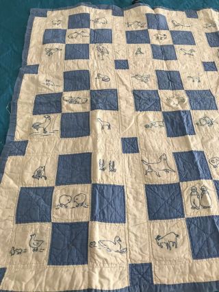 Vintage Handmade Baby Quilt,  Made In 1928.