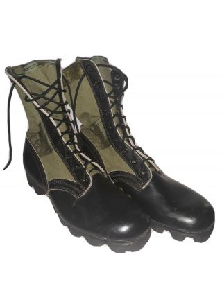 Vintage Vietnam Jungle Combat Boots Size 9 R Spike Protective 1968