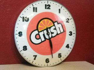 Vintage Orange Crush Clock 12 